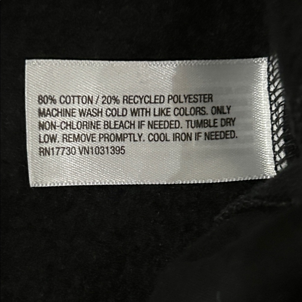 Classic Black w/white string - Women's Sweatpants - Picture 3 of 3